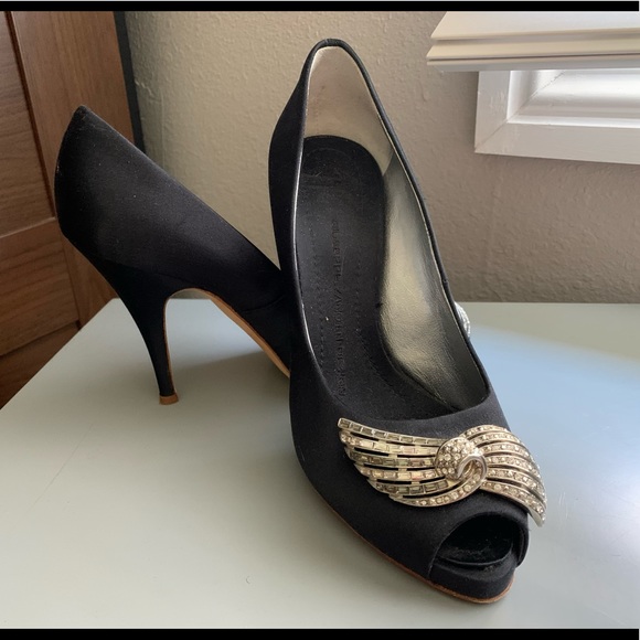 - Giuseppe Zanotti satin open toe pump - Picture 3 of 6